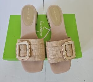 Anne Klein Rattan Slides 7.5